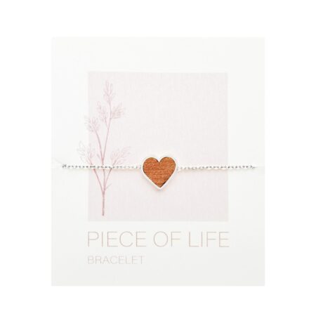 Armband - "Piece of Life" - Edelstahl - Herz