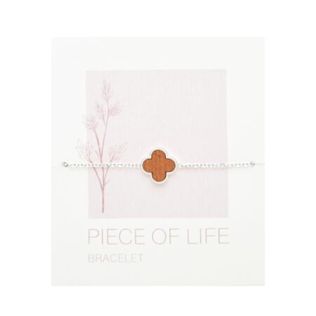 Armband - "Piece of Life" - Edelstahl - Klee