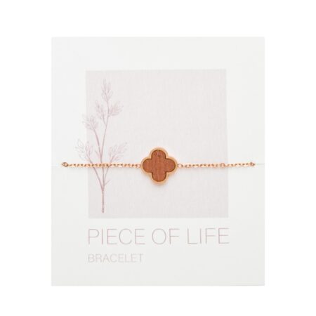 Armband - "Piece of Life" - rosévergoldet - Klee