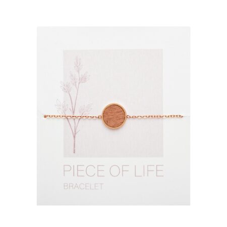 Armband - "Piece of Life" - rosévergoldet - Kreis