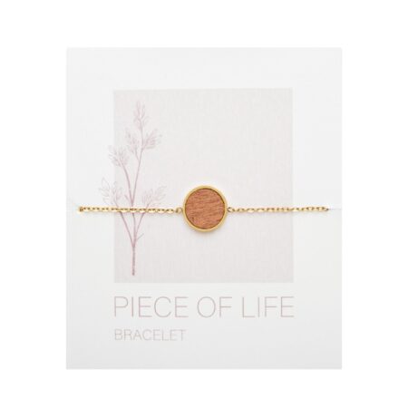 Armband - "Piece of Life" - vergoldet - Kreis