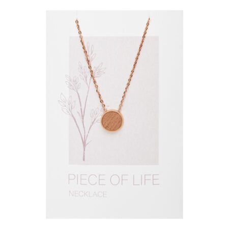 Halskette - "Piece of Life" - rosévergoldet - Kreis