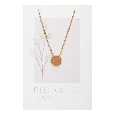 Halskette - "Piece of Life" - vergoldet - Kreis