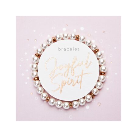 Armband - "Joyful Spirit" - Perle - rosévergoldet