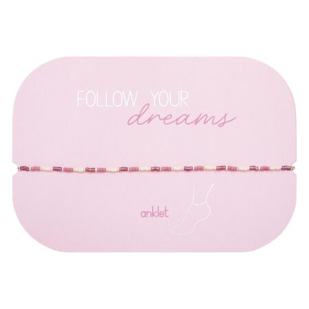 Fusskettchen - "Follow your Dreams" - Beere