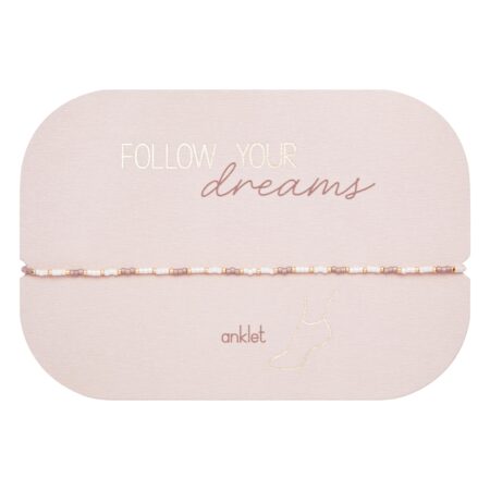 Fusskettchen - "Follow your Dreams" - Braun