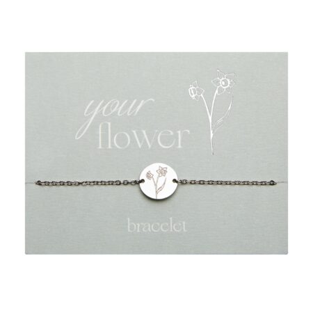 Armband - "Your Flower" - Edelstahl - Narzisse