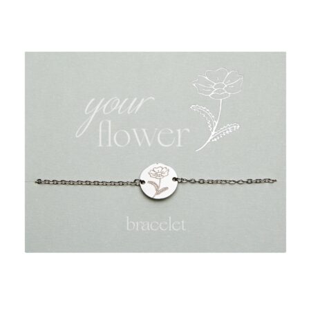Armband - "Your Flower" - Edelstahl - Cosmea