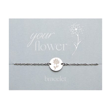 Armband - "Your Flower" - Edelstahl - Weihnachtsstern