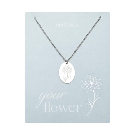 Halskette - "Your Flower" - Edelstahl - Weihnachtsstern