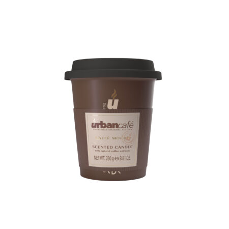 Duftkerze in Keramik 250g & Kaffeebecher Caffé Mocha