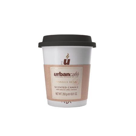 Duftkerze in Keramik 250g & Kaffeebecher Vanilla Bean