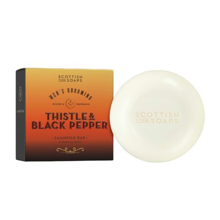 Shampoo-Seife 100g in Dose Thistle & Black Pepper