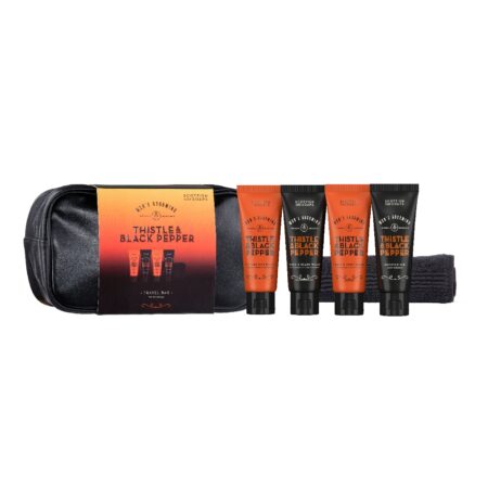 Necessaire mit Reise-Tuben 4x75ml Thistle & Black Pepper