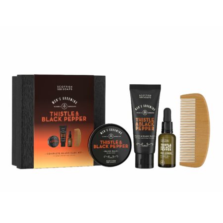 Gesichts- & Bartpflege-Set (1x75ml tube, 1x30ml Oil, 1x95ml Balm, 1 x Comb)