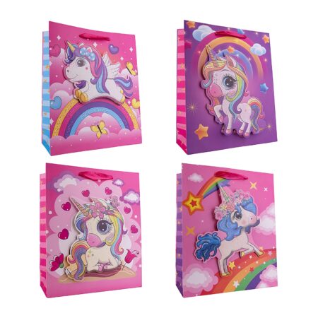 Geschenktasche UNICORN klein, (ca. 19.5 x 8 x 23.5cm)