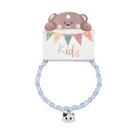 Armband - "Happy Kids" - Kugel - Katze
