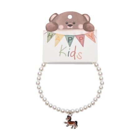 Armband - "Happy Kids" - Perle - Pferd