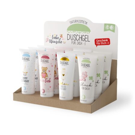 Duschgel 200ml im Display Liebe Wünsche MIX