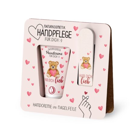 Handpflegeset Liebe Wünsche "Hab Dich lieb" (Teddybär)