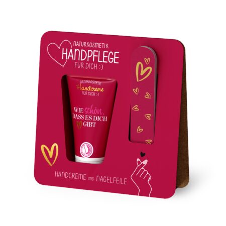 Handpflegeset Auf uns Mädels "Wie schön, dass es Dich gibt"