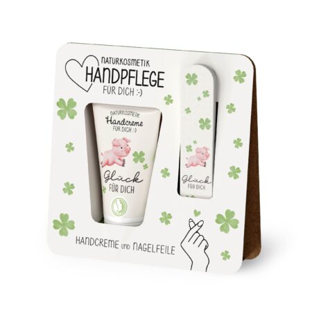 Handpflegeset Liebe Wünsche "Glück für Dich" (Schweinchen)