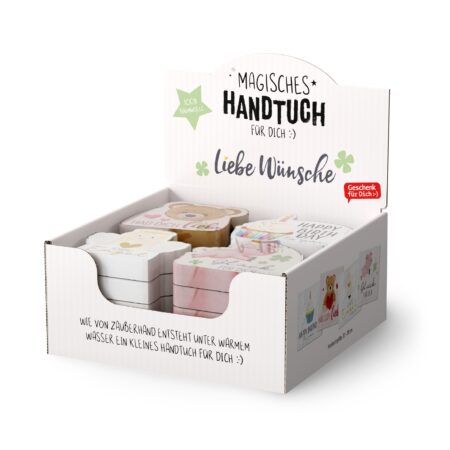 Magisches Handtuch im Display Liebe Wünsche MIX