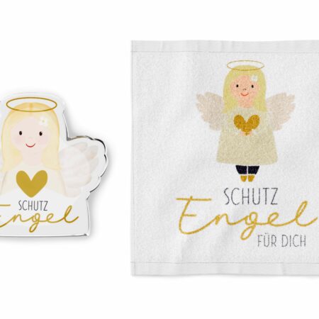 Magisches Handtuch Liebe Wünsche "Schutzengel für Dich"