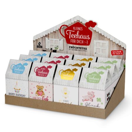 Teehaus im Display Liebe Wünsche MIX