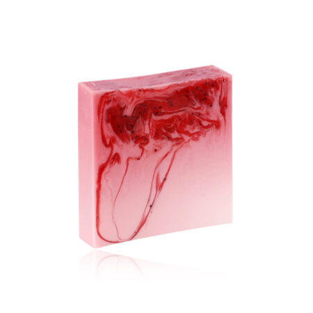 Glycerinseife "Erdbeer-Rhabarber", 100g, im Display