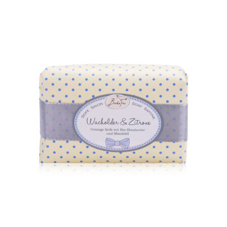 Stückseife 'Wacholder & Zitrone", 200g, im Display