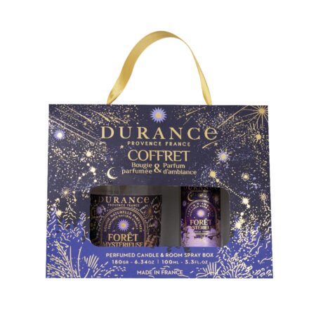 Duftkerze 180g + Raumspray 100ml im Set Geheimnisvoller Wald
