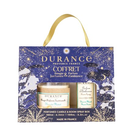 Duftkerze 180g + Raumspray 100ml im Set Monoiblüte