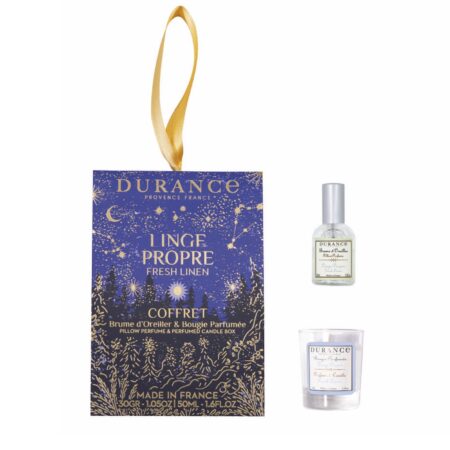 Duo Cocooning Kopfkissenspray  50ml + Duftkerze 30g Frische Wäsche
