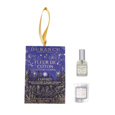 Duo Cocooning Kopfkissenspray 50ml + Duftkerze 30g Baumwollblüte