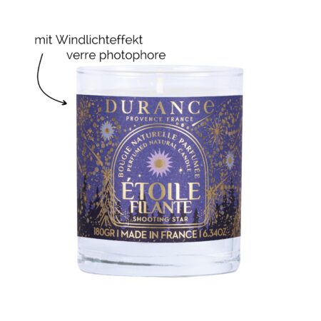 Duftkerze 180g im Glas Sternschnuppe