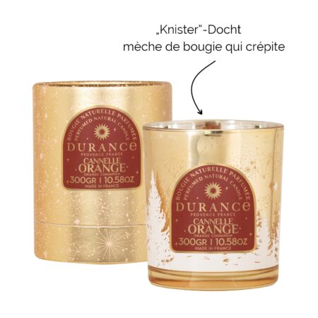 Duftkerze 300g im Glas Zimt Orange