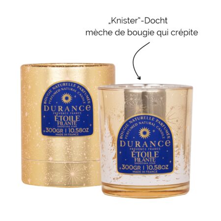 Duftkerze 300g im Glas Sternschnuppe