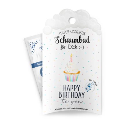 Schaumbad 40ml Liebe Wünsche "Happy Birthday" (Torte)