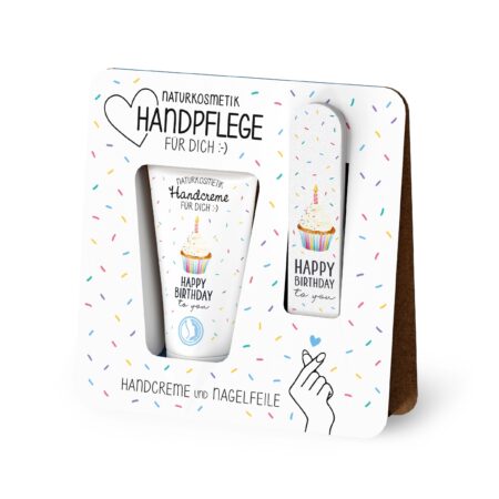 Handpflegeset Liebe Wünsche "Happy Birthday" (Torte)