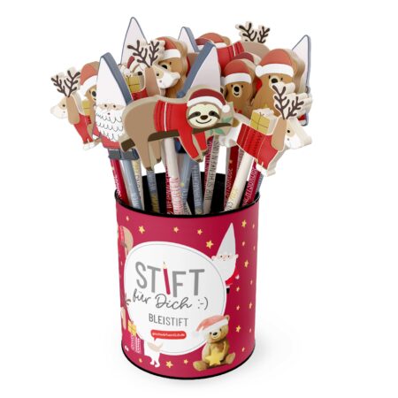 Bleistift Happy Christmas im Display MIX