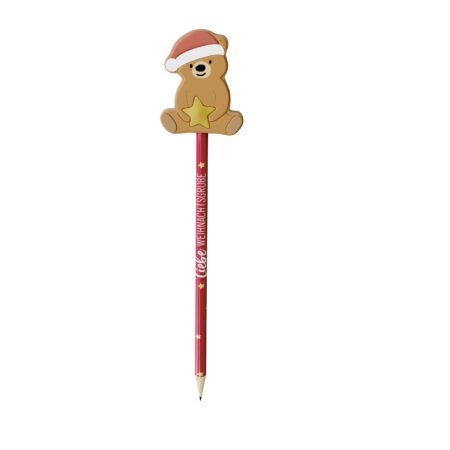 Bleistift Happy Christmas "Liebe Weihnachtsgrüsse" (Bär)