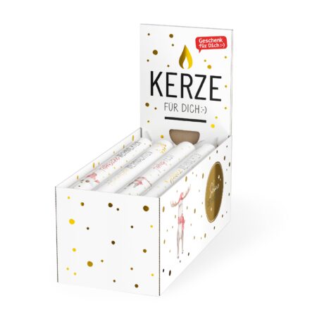Stabkerze im Display Lovely Christmas MIX
