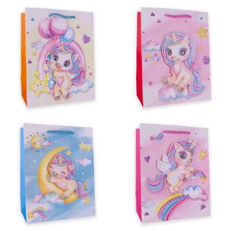 Geschenktasche UNICORN gross, Grösse: 26 x 10 x 32cm