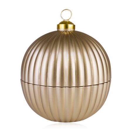 Duftkerze in Glaskugel 'GOLD' mit Deckel, 150g