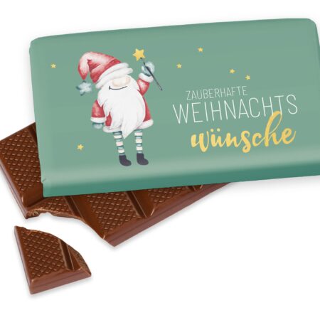 Schokolade 40g Happy Christmas "Zauberhafte Weihnachtswünsche" (Santa)