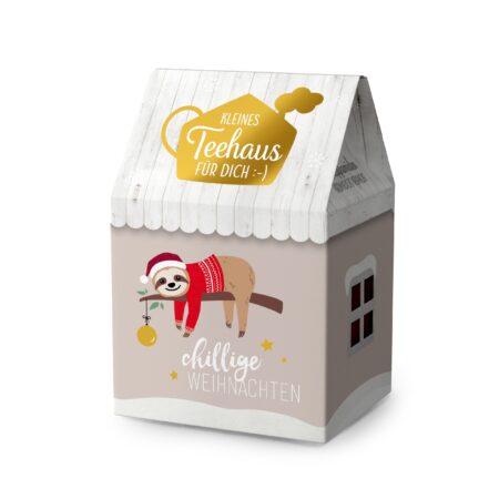 Teehaus Happy Christmas "Chillige Weihnachten" (Faultier)