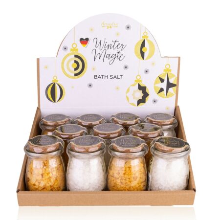 Badesalz WINTER MAGIC in Glas mit Korkverschluss, 125g