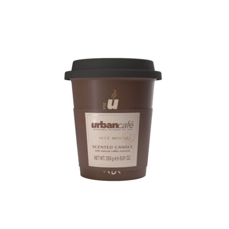 Duftkerze in Keramik 250g & Kaffeebecher Caffé Mocha