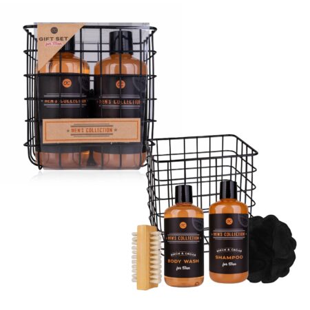 Geschenkset MEN'S COLLECTION in Drahtkorb